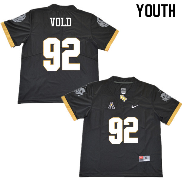 Youth #92 Jack Vold UCF Knights College Football Jerseys Sale-Black